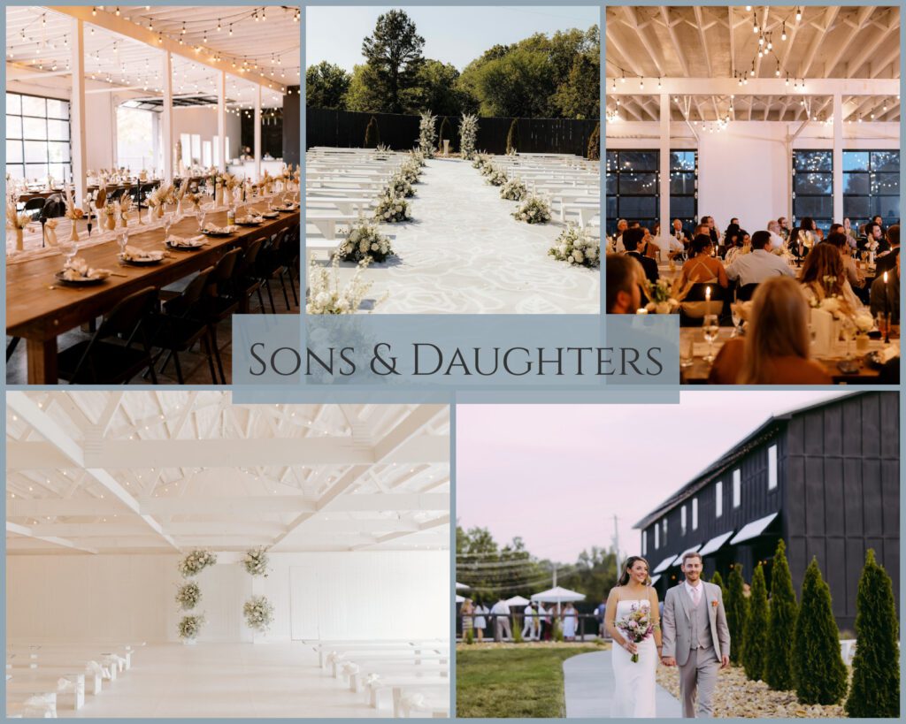 Elegant indoor and outdoor ceremony options with natural light and beautiful decor available.