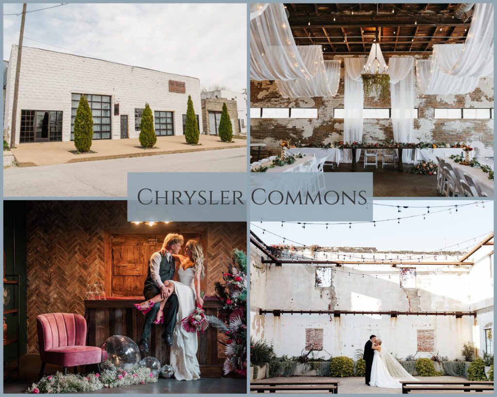 Chrysler Commons is a modern industrial historic brick wedding venue